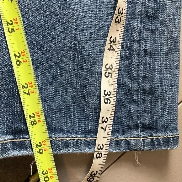 BKE Womens 28 Libby Stretch Bootcut Denim Jeans Y2K Low Rise Western - Picture 10 of 15